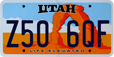 UT license plate Z506QF