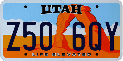UT license plate Z506QY