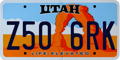 UT license plate Z506RK