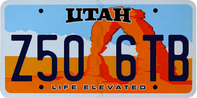 UT license plate Z506TB