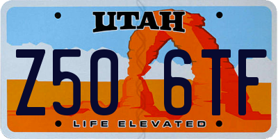 UT license plate Z506TF