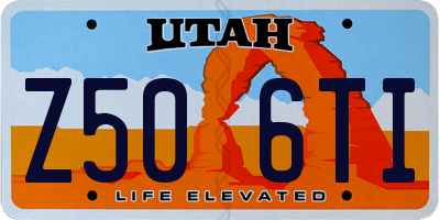 UT license plate Z506TI