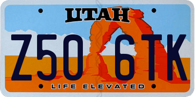 UT license plate Z506TK