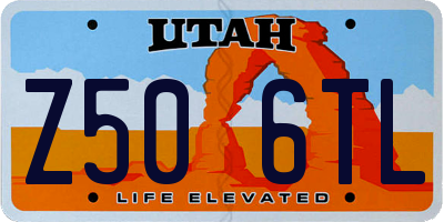 UT license plate Z506TL