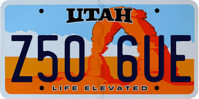 UT license plate Z506UE