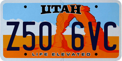 UT license plate Z506VC