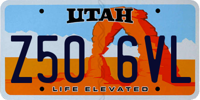 UT license plate Z506VL