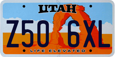 UT license plate Z506XL