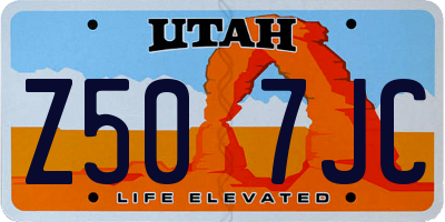 UT license plate Z507JC
