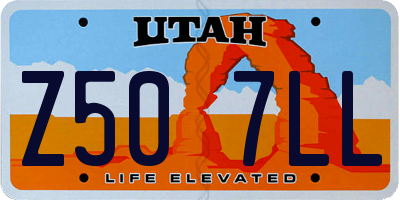 UT license plate Z507LL
