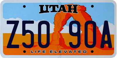UT license plate Z509OA
