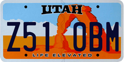 UT license plate Z510BM