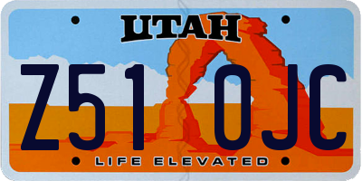 UT license plate Z510JC
