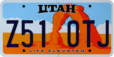 UT license plate Z510TJ