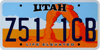 UT license plate Z511CB
