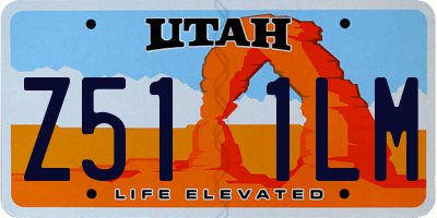UT license plate Z511LM