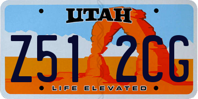 UT license plate Z512CG