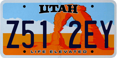 UT license plate Z512EY