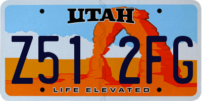 UT license plate Z512FG