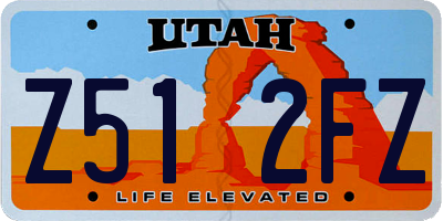 UT license plate Z512FZ