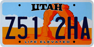 UT license plate Z512HA