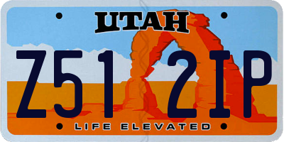 UT license plate Z512IP