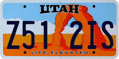 UT license plate Z512IS