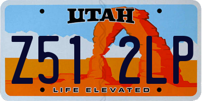 UT license plate Z512LP