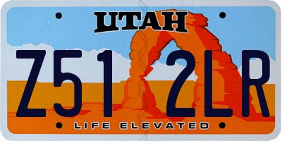 UT license plate Z512LR