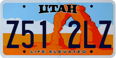 UT license plate Z512LZ