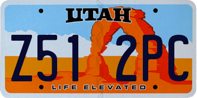 UT license plate Z512PC