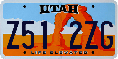 UT license plate Z512ZG