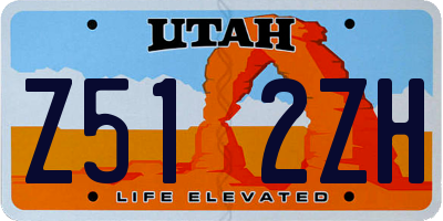 UT license plate Z512ZH