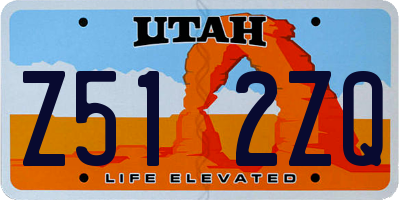 UT license plate Z512ZQ
