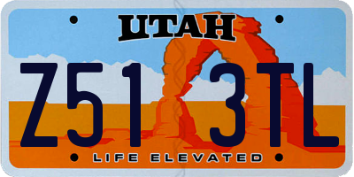 UT license plate Z513TL