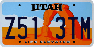 UT license plate Z513TM