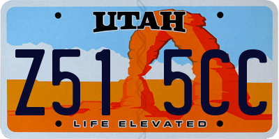 UT license plate Z515CC