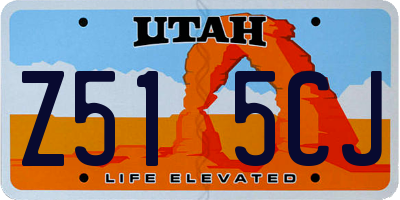 UT license plate Z515CJ