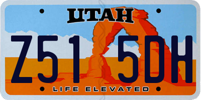UT license plate Z515DH