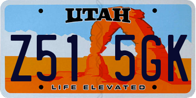 UT license plate Z515GK