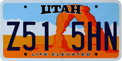 UT license plate Z515HN