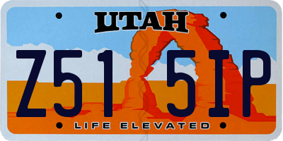 UT license plate Z515IP