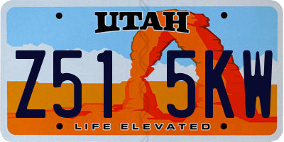 UT license plate Z515KW
