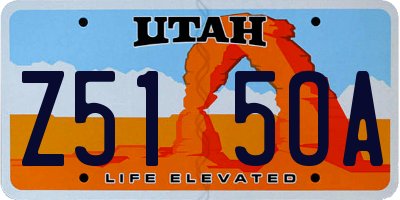 UT license plate Z515OA
