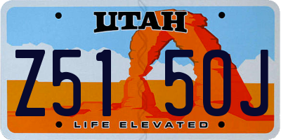 UT license plate Z515OJ