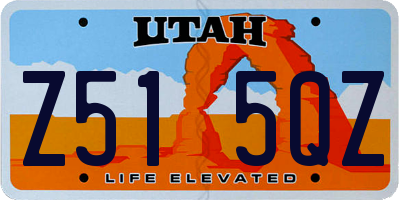 UT license plate Z515QZ