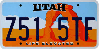 UT license plate Z515TF