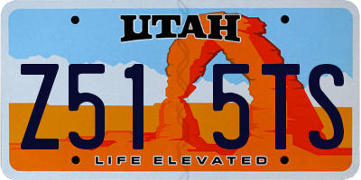 UT license plate Z515TS