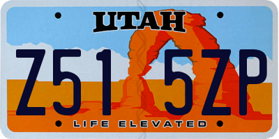 UT license plate Z515ZP