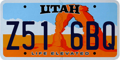 UT license plate Z516BQ
